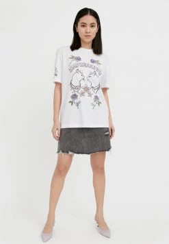 Finn Flare T-Shirt Print - White | Damen