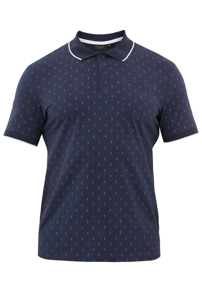 Finn Flare Herren Poloshirt - Dark Blue 4 Finn Flare Herren Poloshirt - Dark Blue – Bild 2