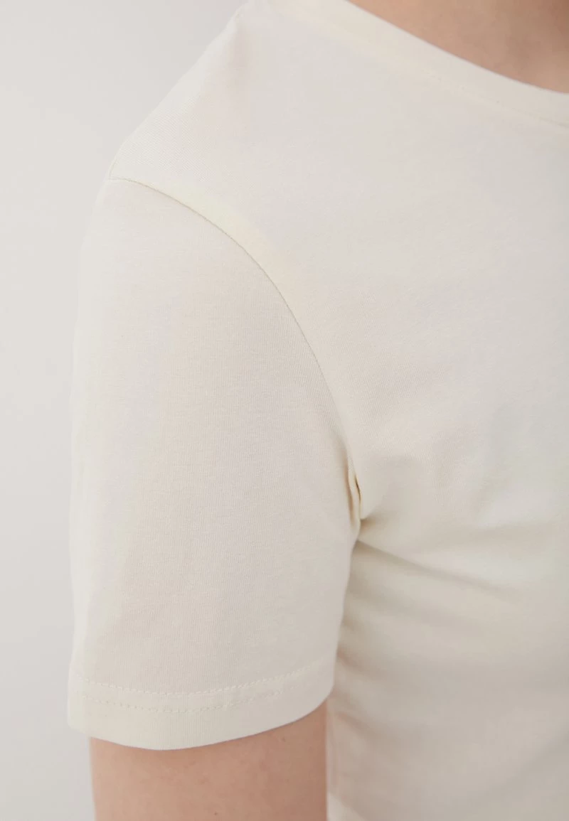 Finn Flare T-Shirt Basic - Beige | Damen 6 Finn Flare T-Shirt Basic - Beige | Damen – Bild 4