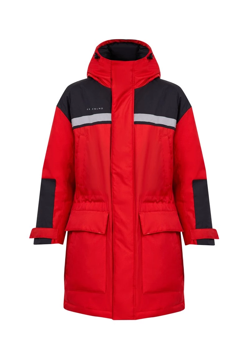 Finn Flare Herren Wintermantel - Red 9 Finn Flare Herren Wintermantel - Red – Bild 7