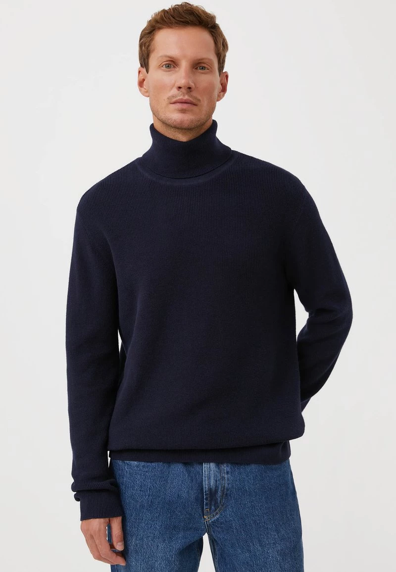 Finn Flare Herren Strickpullover - Dark Blue 10 Finn Flare Herren Strickpullover - Dark Blue – Bild 8