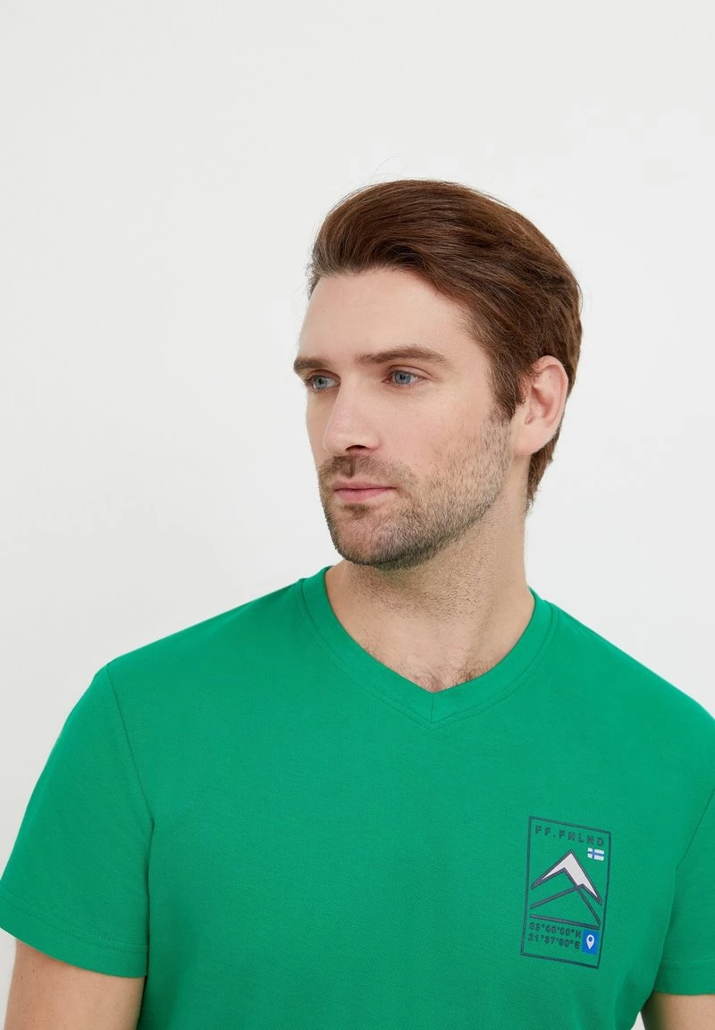 Finn Flare T-Shirt Print - Green | Herren 7 Finn Flare T-Shirt Print - Green | Herren – Bild 5