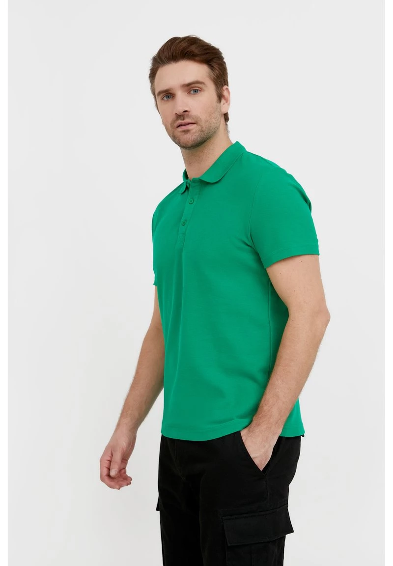 Finn Flare Poloshirt - Green | Herren 6 Finn Flare Poloshirt - Green | Herren – Bild 4