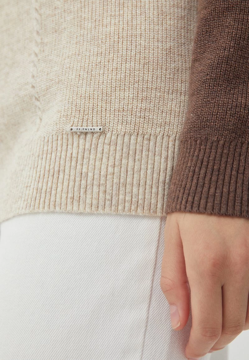 Finn Flare Damen Strickpullover - Beige 8 Finn Flare Damen Strickpullover - Beige – Bild 6