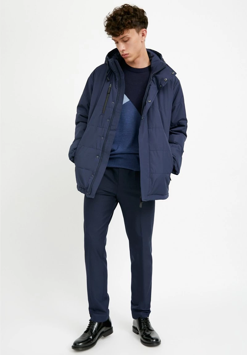 Finn Flare Herren Winterjacke - Dark Blue 4 Finn Flare Herren Winterjacke - Dark Blue – Bild 2