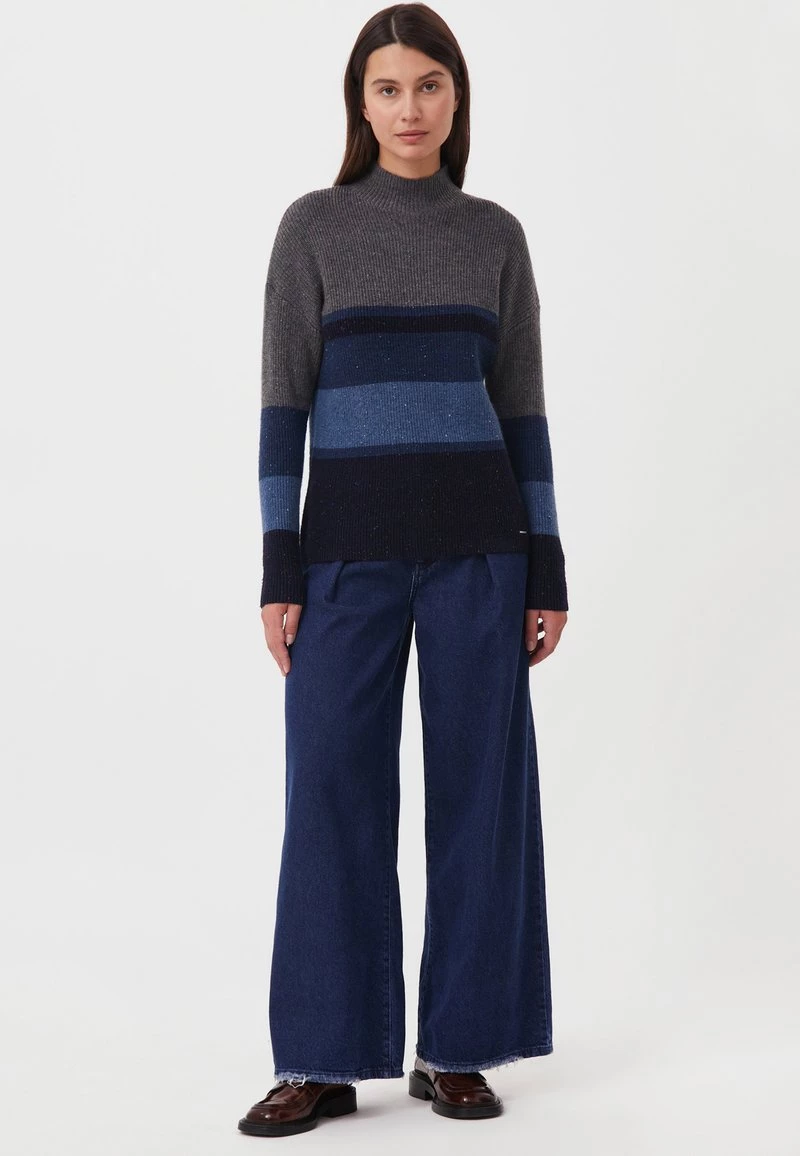 Finn Flare Damen Strickpullover - Dark Blue 4 Finn Flare Damen Strickpullover - Dark Blue – Bild 2