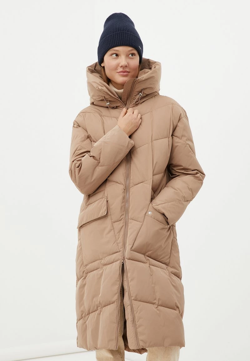 Finn Flare Damen Wintermantel - Dark Beige 3 Finn Flare Damen Wintermantel - Dark Beige