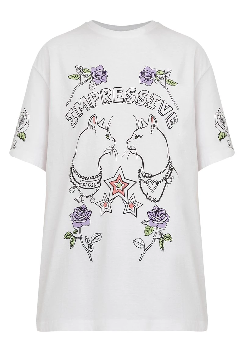 Finn Flare T-Shirt Print - White | Damen 8 Finn Flare T-Shirt Print - White | Damen – Bild 6