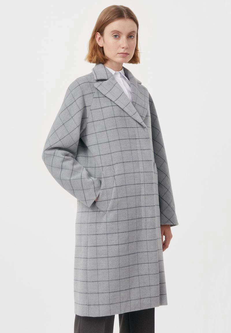 Finn Flare Damen Klassischer Mantel - Light Grey 8 Finn Flare Damen Klassischer Mantel - Light Grey – Bild 6