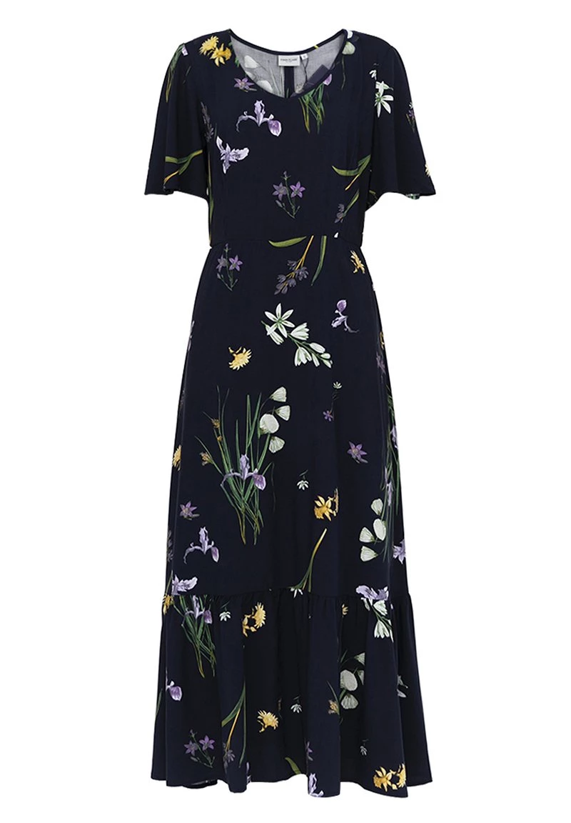 Finn Flare Damen MIT ZARTEM BLUMENMUSTER - Maxikleid - Cosmic Blue 6 Finn Flare Damen MIT ZARTEM BLUMENMUSTER - Maxikleid - Cosmic Blue – Bild 4