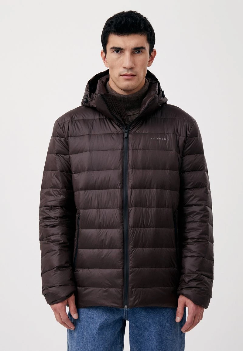 Finn Flare Herren Daunenjacke - Dark Brown 3 Finn Flare Herren Daunenjacke - Dark Brown