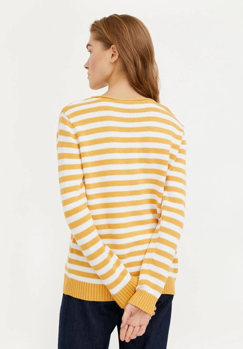 Finn Flare Damen Strickpullover - Yellow 5 Finn Flare Damen Strickpullover - Yellow – Bild 3