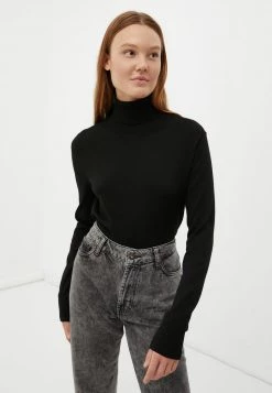 Finn Flare Strickpullover - Black | Damen