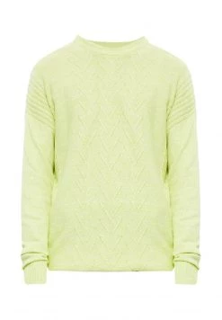 Finn Flare Herren Strickpullover - Yellow -Finn Flare Verkaufsladen 6c4f93f00af74a4199aa9e43e79e91f9