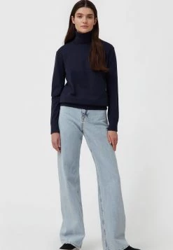 Finn Flare Damen Strickpullover - Dark Blue -Finn Flare Verkaufsladen 6cae40c59d4d424fa188642efe737ec2