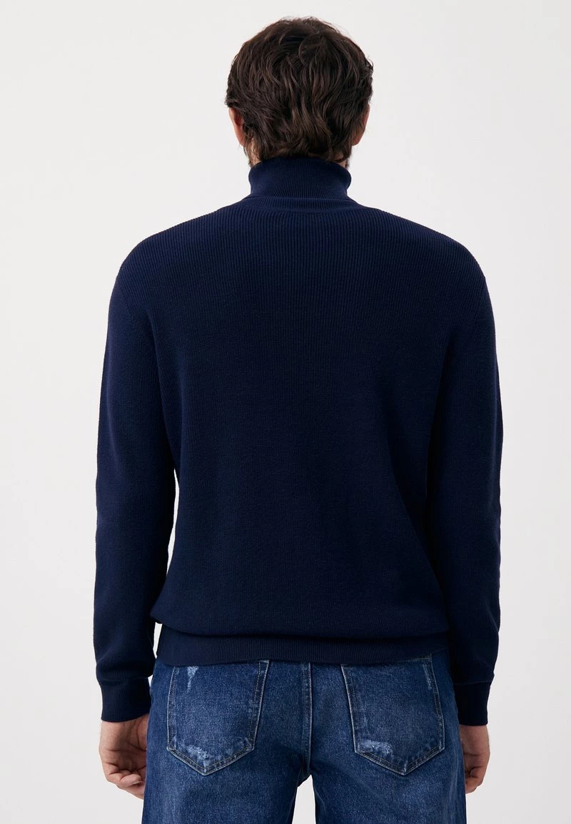 Finn Flare Herren Strickpullover - Dark Blue 5 Finn Flare Herren Strickpullover - Dark Blue – Bild 3
