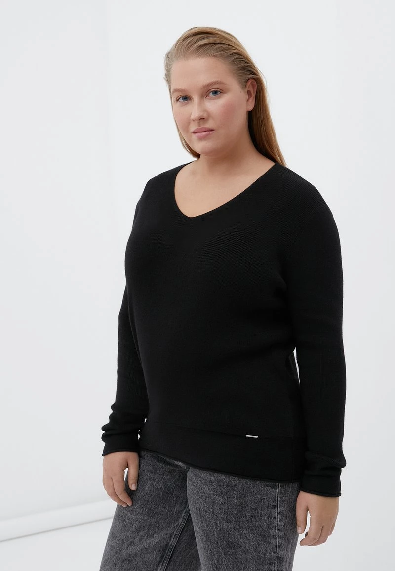 Finn Flare Damen LANGARM - Strickpullover - Black 6 Finn Flare Damen LANGARM - Strickpullover - Black – Bild 4