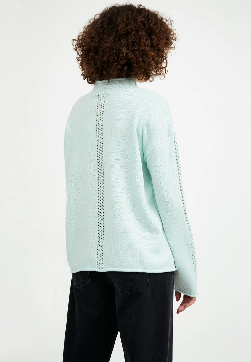 Finn Flare Damen Strickpullover - Light Green 5 Finn Flare Damen Strickpullover - Light Green – Bild 3