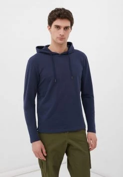 Finn Flare Herren Kapuzenpullover - Dark Blue