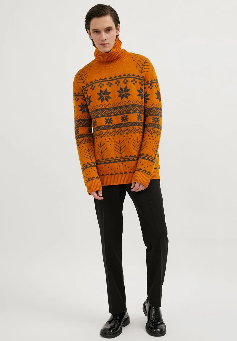 Finn Flare Herren Strickpullover - Sienna 4 Finn Flare Herren Strickpullover - Sienna – Bild 2