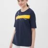 Finn Flare Damen T-Shirt Print - Dark Blue -Finn Flare Verkaufsladen 6faa29006605420e8e44fcc1034df99d