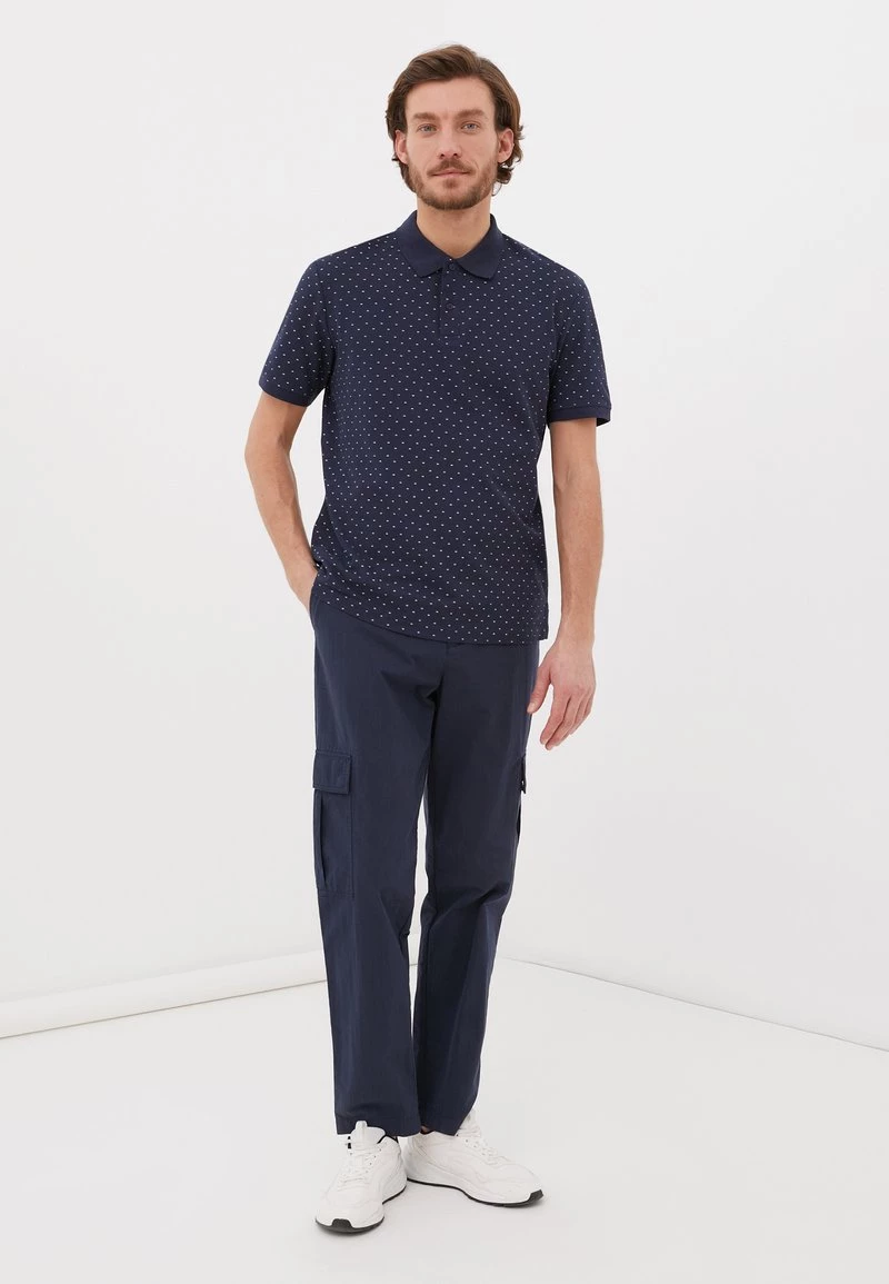 Finn Flare Herren Poloshirt - Dark Blue 4 Finn Flare Herren Poloshirt - Dark Blue – Bild 2