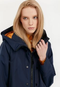 Finn Flare Damen Kurzmantel - Dark Blue -Finn Flare Verkaufsladen 718d2979acb04dc895349e50808d30c1