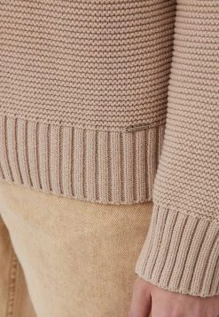 Finn Flare Damen Strickpullover - Beige -Finn Flare Verkaufsladen 71fc3d60ed5e46e792f82d5fea7befe8