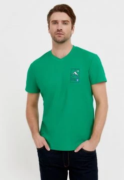 Finn Flare T-Shirt Print - Green | Herren
