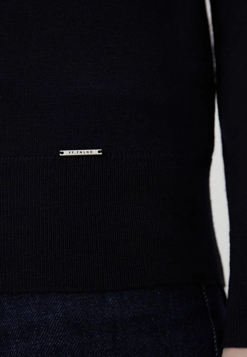 Finn Flare Damen Strickpullover - Dark Blue 6 Finn Flare Damen Strickpullover - Dark Blue – Bild 4