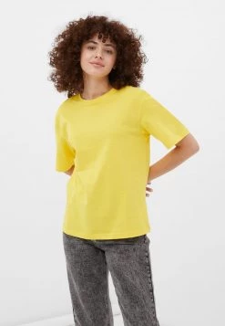 Finn Flare Damen T-Shirt Basic - Yellow