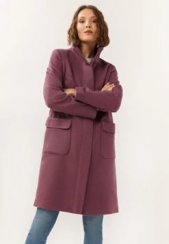 Finn Flare Damen Klassischer Mantel - Purple
