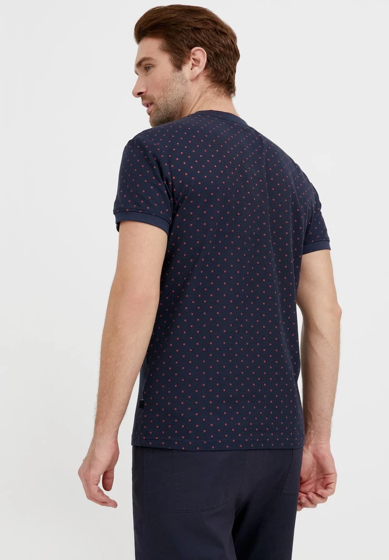 Finn Flare T-Shirt Print - Dark Blue | Herren 5 Finn Flare T-Shirt Print - Dark Blue | Herren – Bild 3