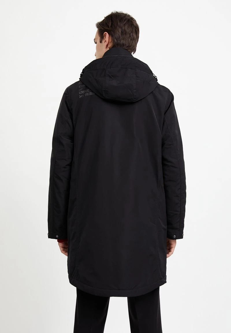 Finn Flare Herren Wintermantel - Black 5 Finn Flare Herren Wintermantel - Black – Bild 3