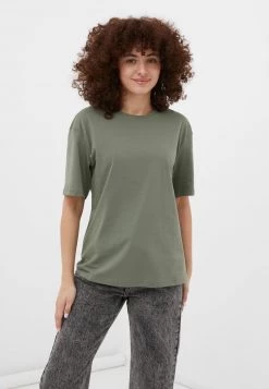 Finn Flare Damen T-Shirt Basic - Blue-green