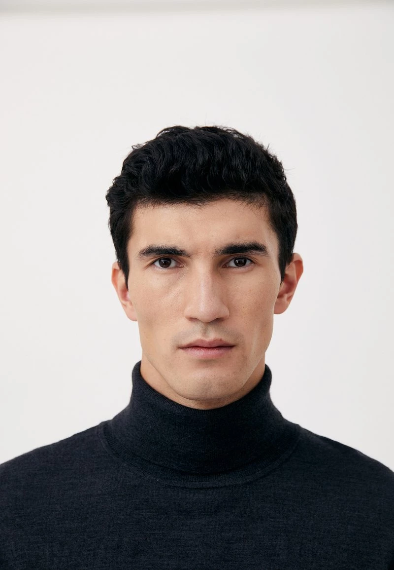 Finn Flare Herren Strickpullover - Dark Grey 7 Finn Flare Herren Strickpullover - Dark Grey – Bild 5