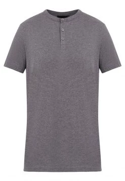 Finn Flare Herren T-Shirt Basic - Dark Grey Melange -Finn Flare Verkaufsladen 788d6c5a64324e87aadb88466fb80394