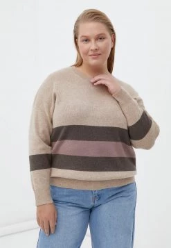 Finn Flare Strickpullover - Light Brown | Damen