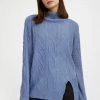 Finn Flare Damen Strickpullover - Light Blue -Finn Flare Verkaufsladen 790f88d052b2425ca3577a1c433f1a32