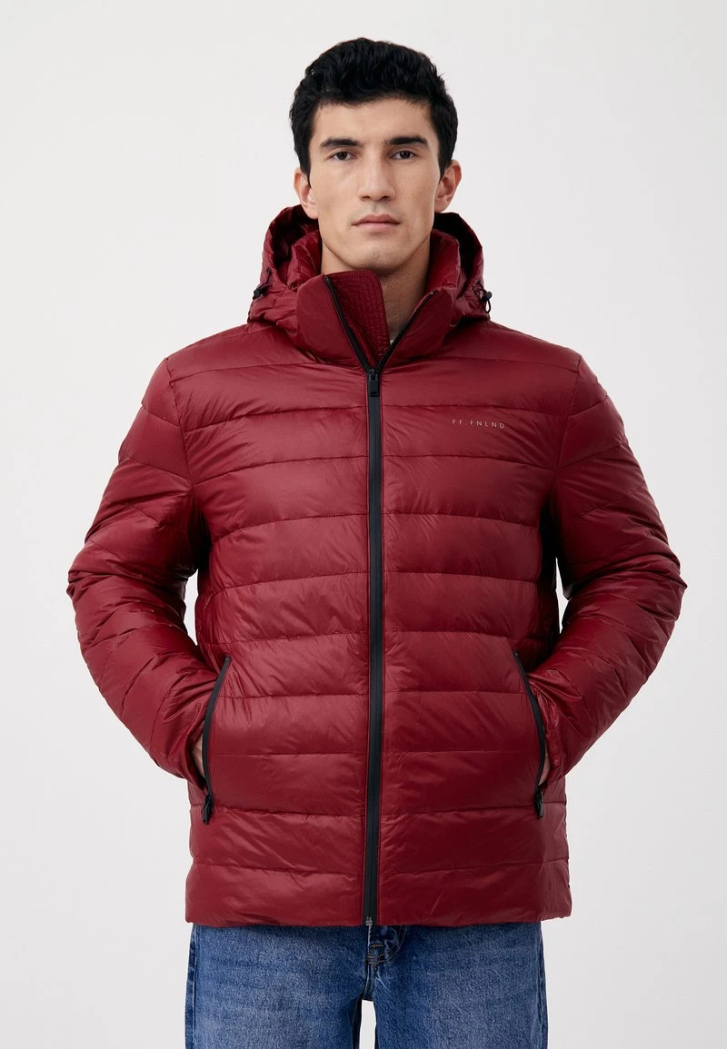 Finn Flare Daunenjacke - Dark Red | Herren 3 Finn Flare Daunenjacke - Dark Red | Herren