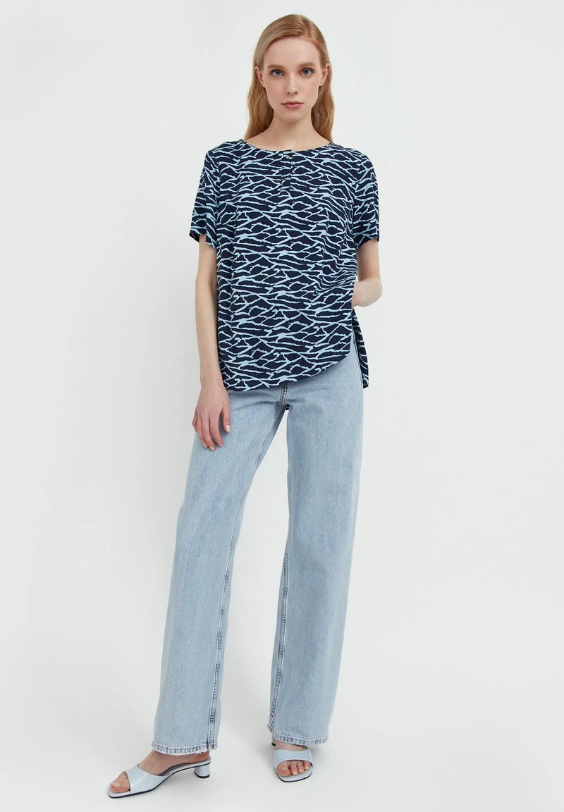 Finn Flare Damen T-Shirt Print - Dark Blue 4 Finn Flare Damen T-Shirt Print - Dark Blue – Bild 2