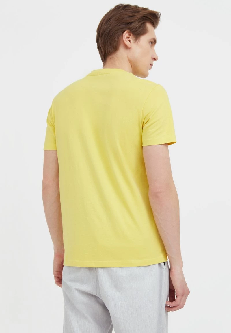 Finn Flare Herren T-Shirt Print - Yellow 5 Finn Flare Herren T-Shirt Print - Yellow – Bild 3