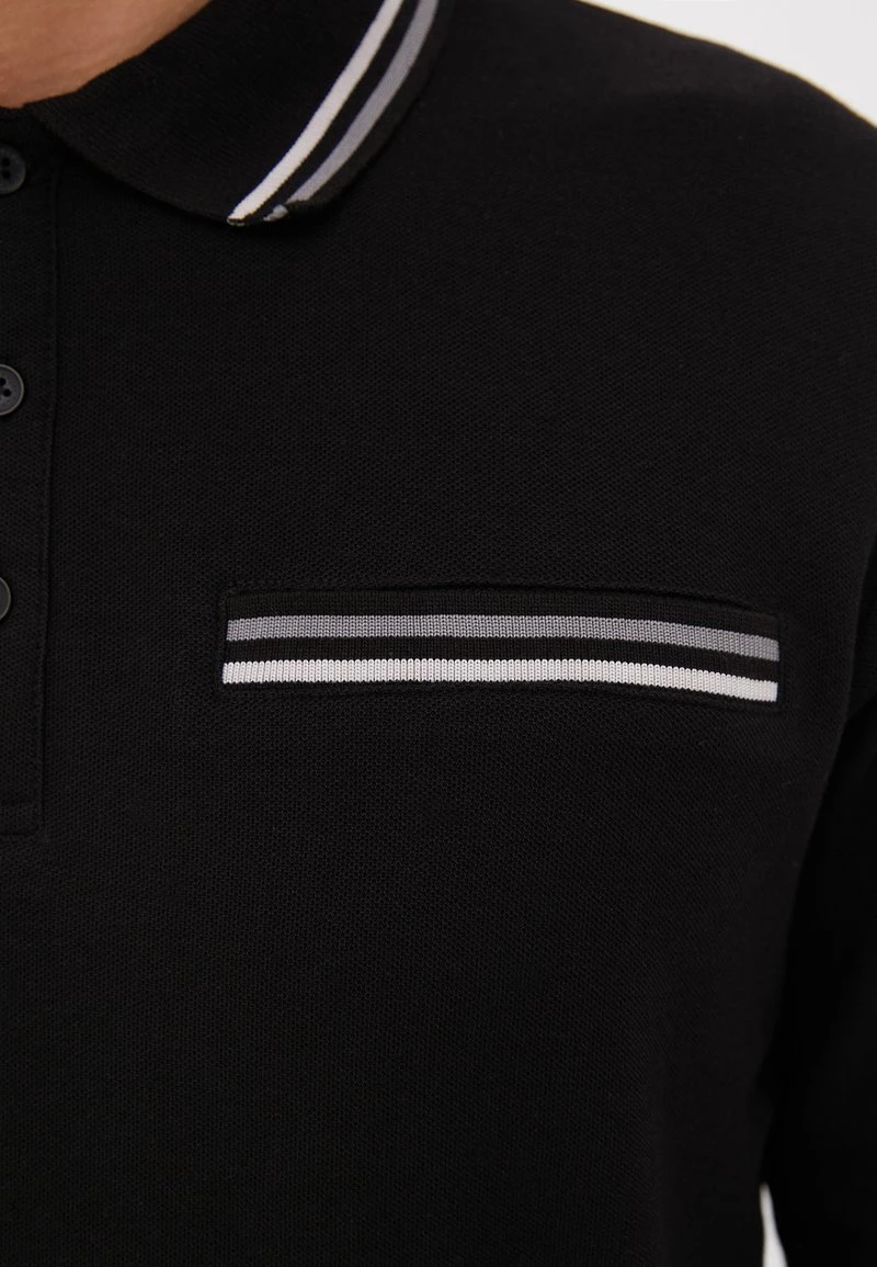 Finn Flare Herren Poloshirt - Black 6 Finn Flare Herren Poloshirt - Black – Bild 4