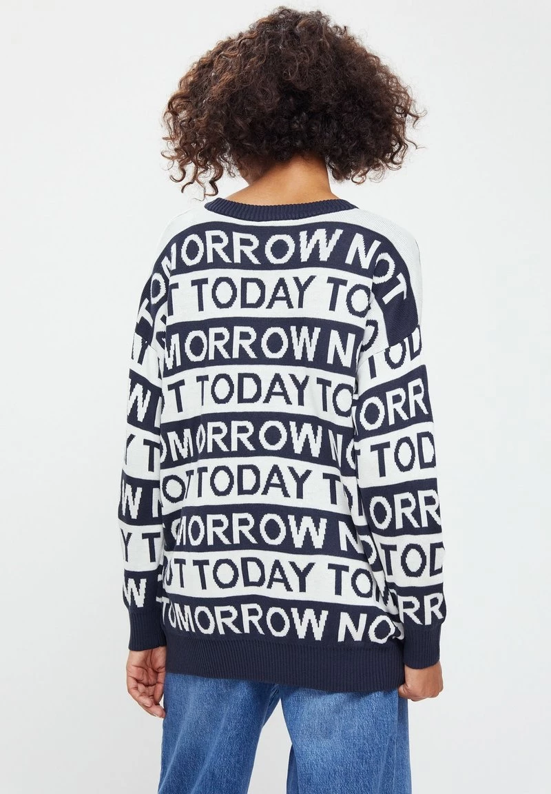 Finn Flare Damen Strickpullover - Dark Blue 5 Finn Flare Damen Strickpullover - Dark Blue – Bild 3