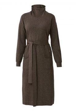 Finn Flare Damen Strickkleid - Brown -Finn Flare Verkaufsladen 7b75b0dbe6f6453aa36ed6b0aff44824