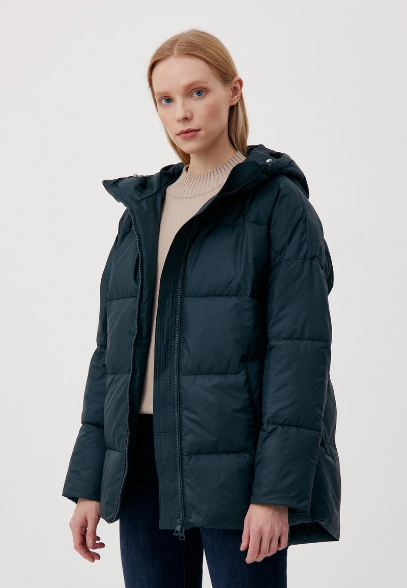 Finn Flare Damen Wintermantel - Dark Green 6 Finn Flare Damen Wintermantel - Dark Green – Bild 4