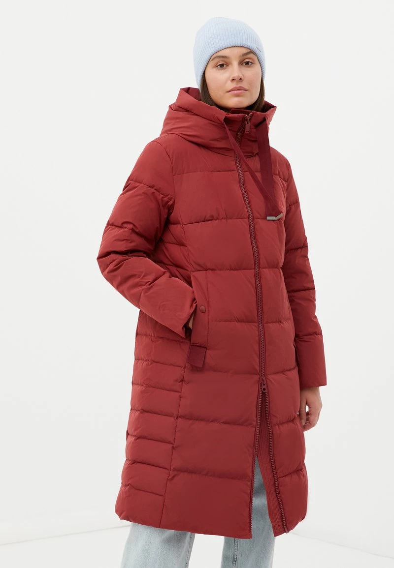 Finn Flare Damen Daunenmantel - Dark Red 3 Finn Flare Damen Daunenmantel - Dark Red