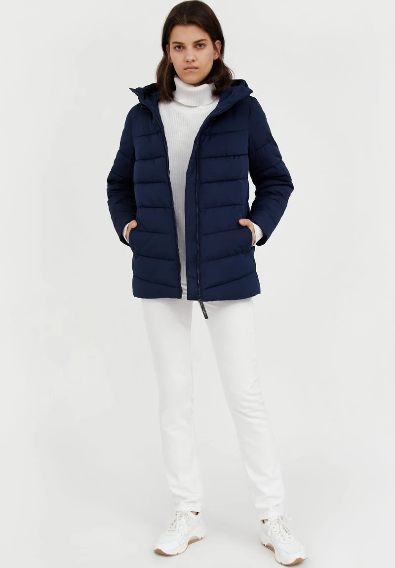 Finn Flare Damen Winterjacke - Dark Blue 4 Finn Flare Damen Winterjacke - Dark Blue – Bild 2