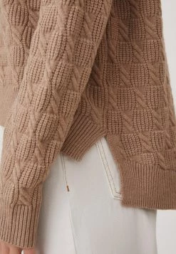 Finn Flare Strickpullover - Brown | Damen -Finn Flare Verkaufsladen 7c68c41451ef4b5db90a22cb3c512d33