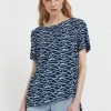 Finn Flare Damen T-Shirt Print - Dark Blue -Finn Flare Verkaufsladen 7c7f30859b594e229ec7dae7073a1306